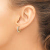 Diamond Hinged Hoop Earrings
