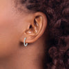 Diamond Hinged Hoop Earrings