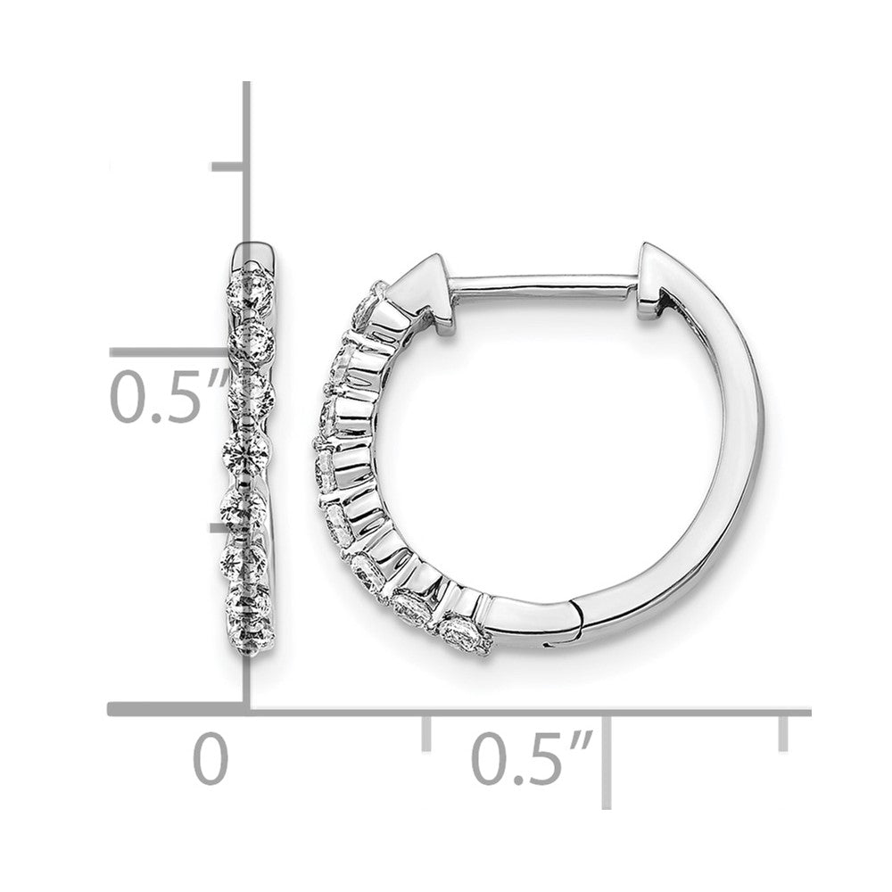 Diamond Hinged Hoop Earrings