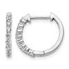 Diamond Hinged Hoop Earrings