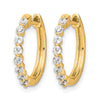 Diamond Hinged Hoop Earrings