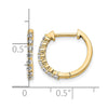 Diamond Hinged Hoop Earrings