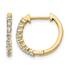 Diamond Hinged Hoop Earrings