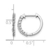 Diamond Hinged Hoop Earrings