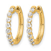 Diamond Hinged Hoop Earrings