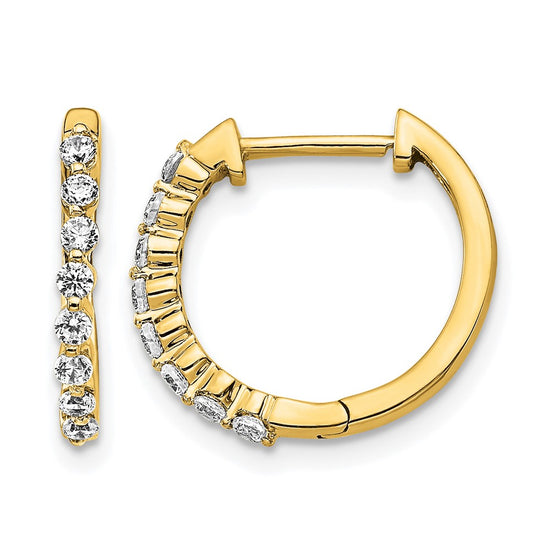 Diamond Hinged Hoop Earrings