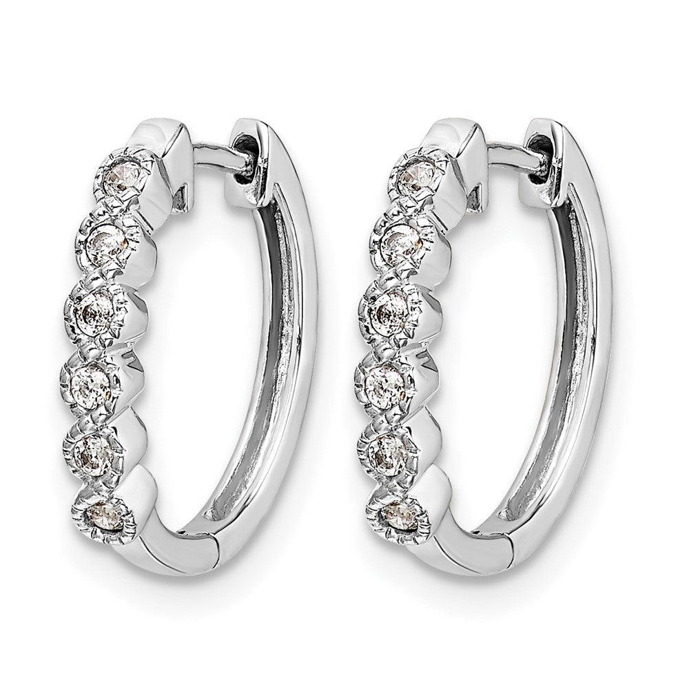 Diamond Hinged Hoop Earrings