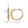 Diamond Hinged Hoop Earrings