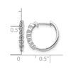 Diamond Hinged Hoop Earrings