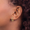 Diamond Hinged Hoop Earrings