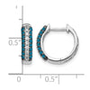Diamond Hinged Hoop Earrings
