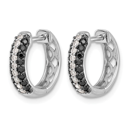 Diamond Hinged Hoop Earrings