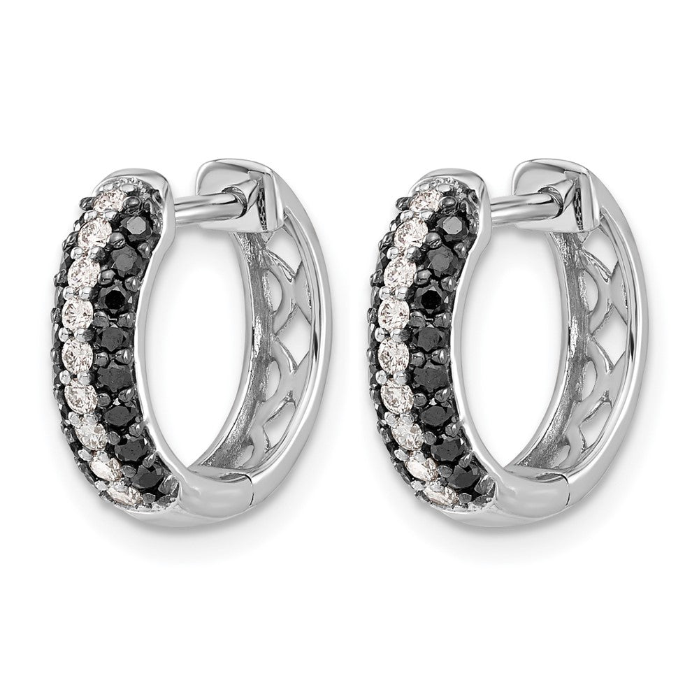Diamond Hinged Hoop Earrings