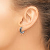 Diamond Hinged Hoop Earrings