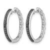 Gold Diamond Hinged Hoop Earrings
