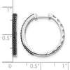 Gold Diamond Hinged Hoop Earrings