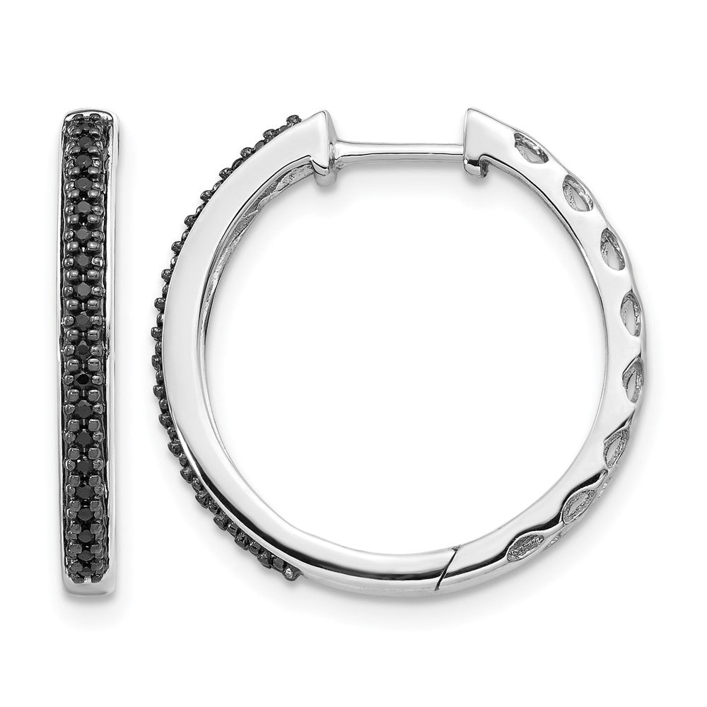 Gold Diamond Hinged Hoop Earrings