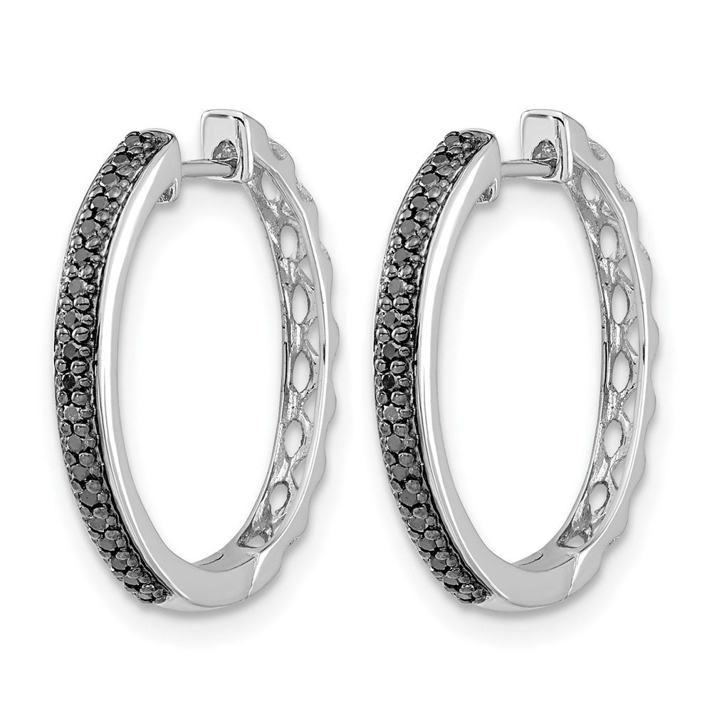 Gold Diamond Hinged Hoop Earrings