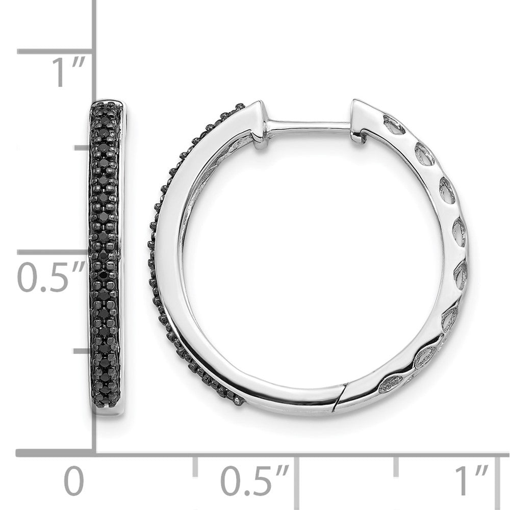 Gold Diamond Hinged Hoop Earrings