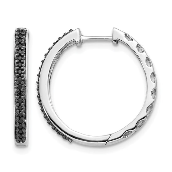 Gold Diamond Hinged Hoop Earrings
