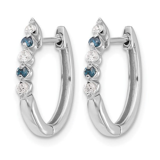 Gold Diamond Hinged Hoop Earrings