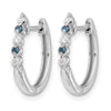 Gold Diamond Hinged Hoop Earrings