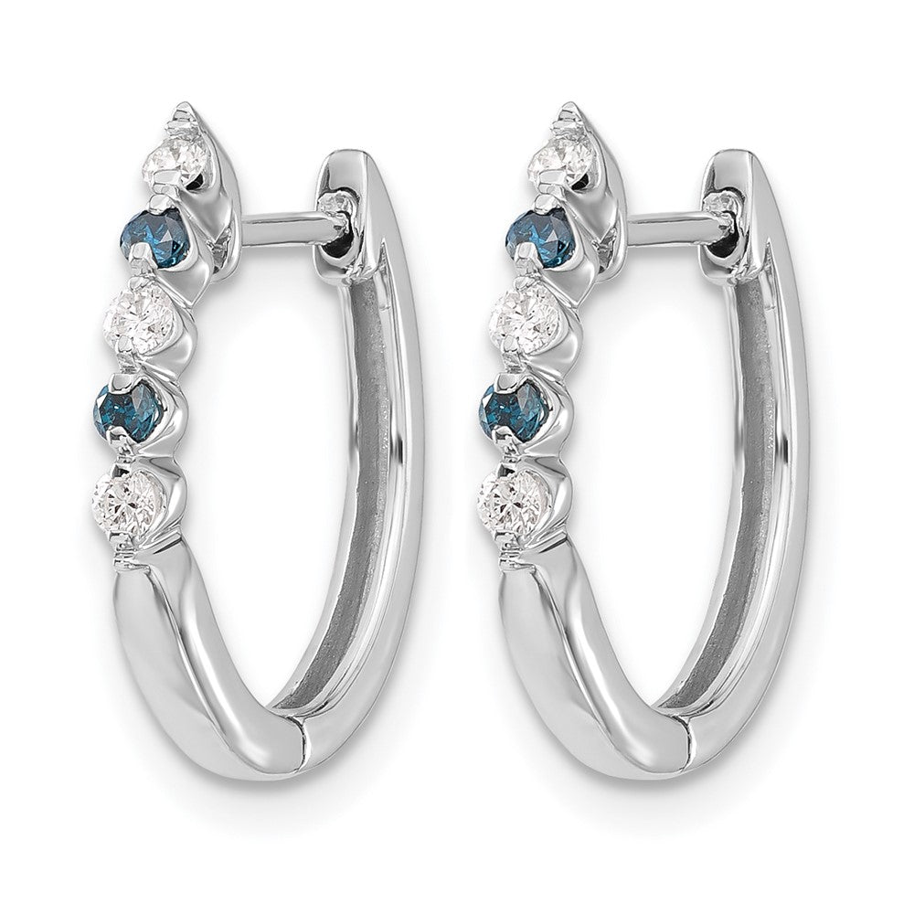 Gold Diamond Hinged Hoop Earrings