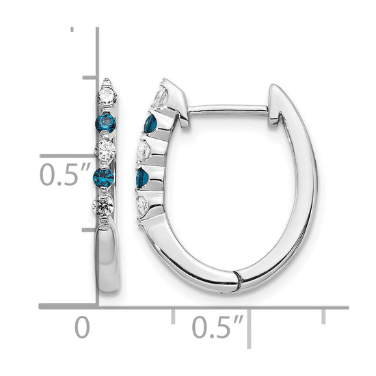 Gold Diamond Hinged Hoop Earrings