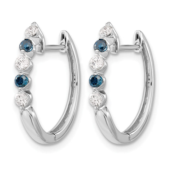 Gold Diamond Hinged Hoop Earrings