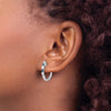 Gold Diamond Hinged Hoop Earrings