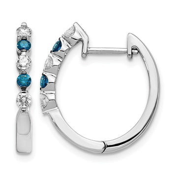 Gold Diamond Hinged Hoop Earrings