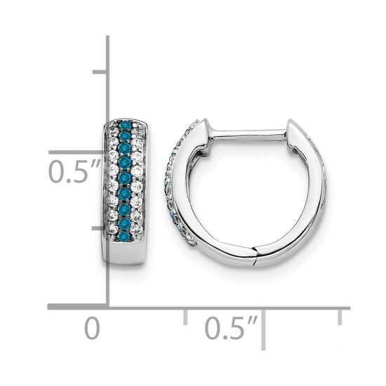 Gold Diamond Hinged Hoop Earrings