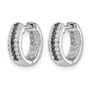 Gold Diamond Hinged Hoop Earrings