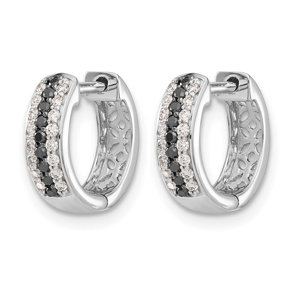 Gold Diamond Hinged Hoop Earrings