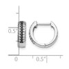 Gold Diamond Hinged Hoop Earrings