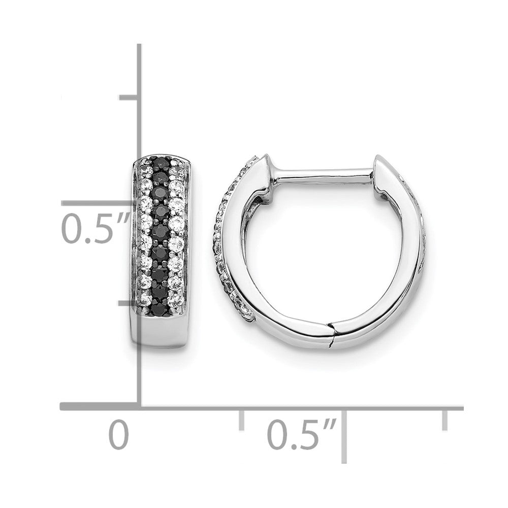 Gold Diamond Hinged Hoop Earrings
