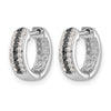 Gold Diamond Hinged Hoop Earrings