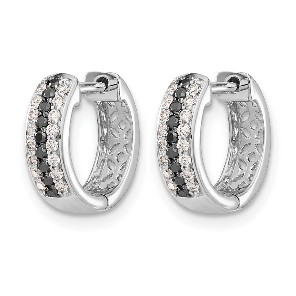 Gold Diamond Hinged Hoop Earrings