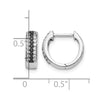 Gold Diamond Hinged Hoop Earrings