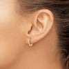 14k 1/6 carat Diamond Hinged Hoop Earrings