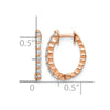 Gold Diamond Hinged Hoop Earrings