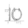 Gold Diamond Hinged Hoop Earrings