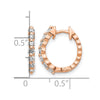 Gold Diamond Hinged Hoop Earrings
