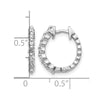 Gold Diamond Hinged Hoop Earrings