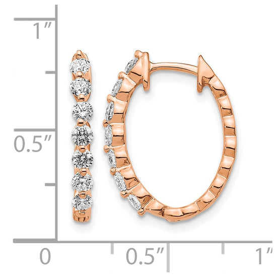 Diamond Hinged Hoop Earrings