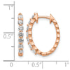 Diamond Hinged Hoop Earrings