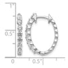 Diamond Hinged Hoop Earrings