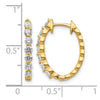 Diamond Hinged Hoop Earrings