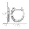 Diamond Hinged Hoop Earrings