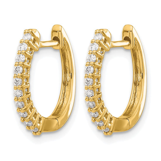 Diamond Hinged Hoop Earrings